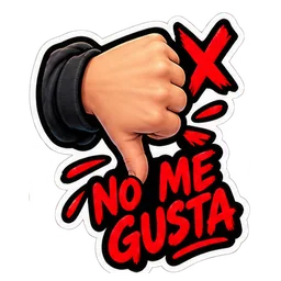 Thumbs down dislike sticker