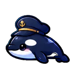 Orca captain sticker
