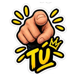 Pointing at you sticker